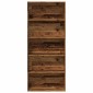 vidaXL Βιβλιοθήκη Παλαιό Ξύλο 80x30x189 εκ. Επεξεργ. Ξύλο