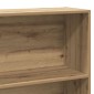 vidaXL Βιβλιοθήκη Αρτισιανή Δρυς 80x30x189 εκ. από Επεξ. Ξύλο