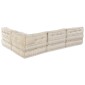 vidaXL Μονάδα Μοντέρνου Καναπέ Ύφασμα Κρεμ 210 x 140 x 56 εκ.