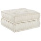vidaXL Μονάδα Μοντέρνου Καναπέ 2 τμχ. Ύφασμα Κρεμ 140 x 70 x 36 εκ