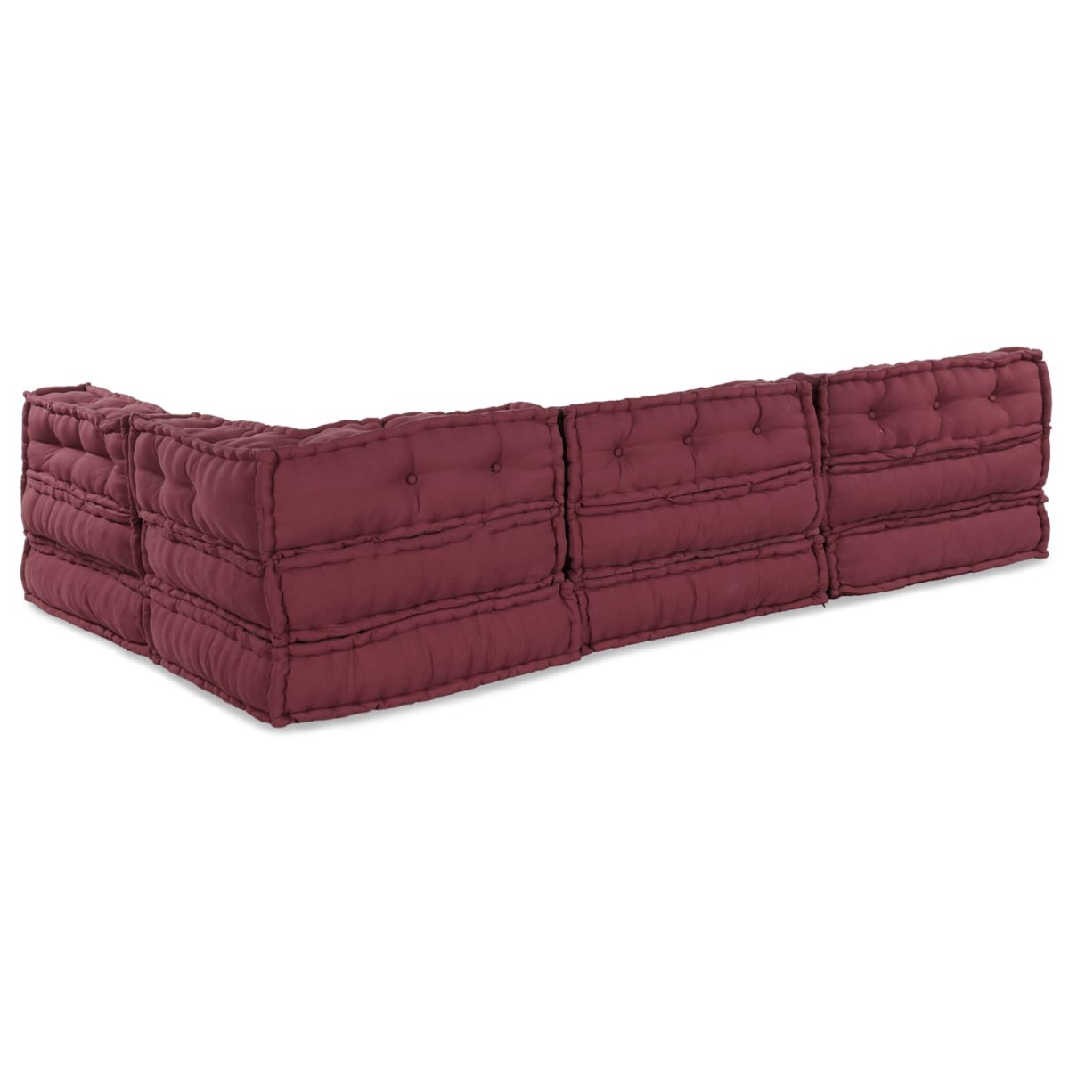 vidaXL Μονάδα Μοντέρνου Καναπέ Ύφασμα Καφετί 210 x 140 x 56 εκ.