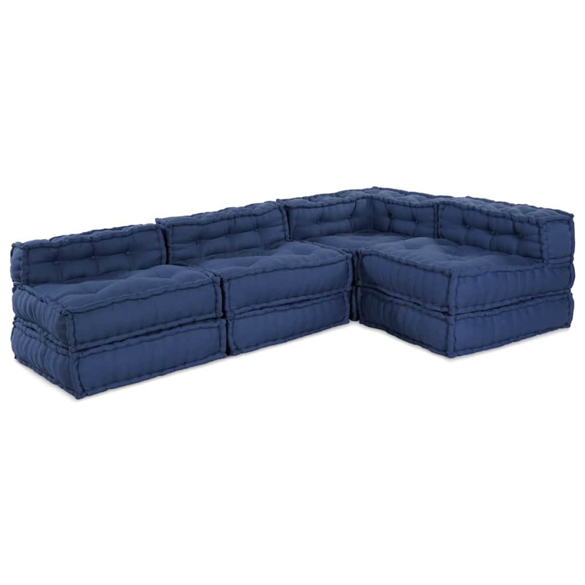 vidaXL Μονάδα Μοντέρνου Καναπέ Ύφασμα Ινδικο 210 x 140 x 56 εκ.