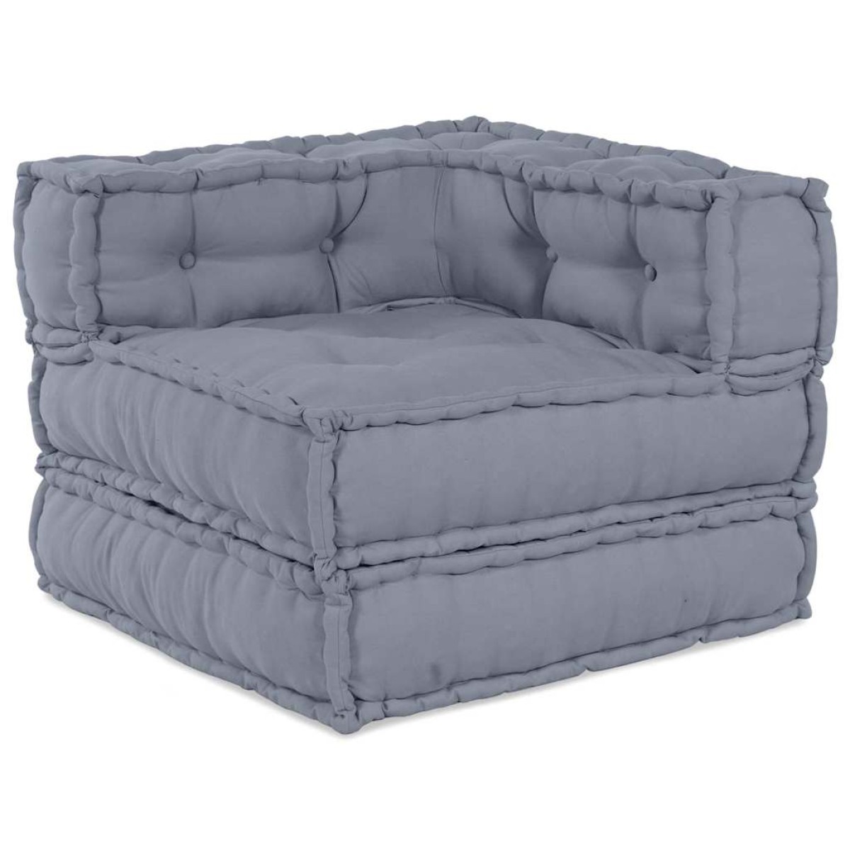 vidaXL Μονάδα Μοντέρνου Καναπέ Ύφασμα Γκρι 210 x 70 x 56 εκ.