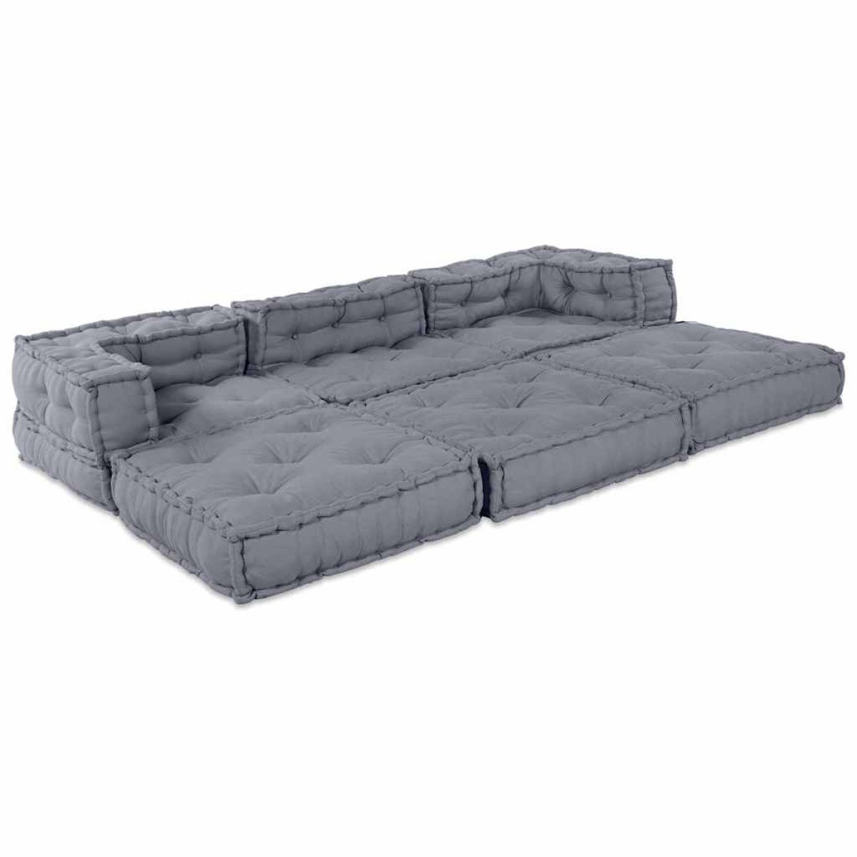 vidaXL Μονάδα Μοντέρνου Καναπέ Ύφασμα Γκρι 210 x 70 x 56 εκ.