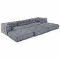 vidaXL Μονάδα Μοντέρνου Καναπέ Ύφασμα Γκρι 210 x 70 x 56 εκ.