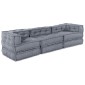 vidaXL Μονάδα Μοντέρνου Καναπέ Ύφασμα Γκρι 210 x 70 x 56 εκ.