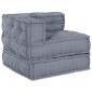 vidaXL Μονάδα Μοντέρνου Καναπέ Ύφασμα Γκρι 210 x 140 x 56 εκ.