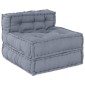 vidaXL Μονάδα Μοντέρνου Καναπέ Ύφασμα Γκρι 210 x 140 x 56 εκ.