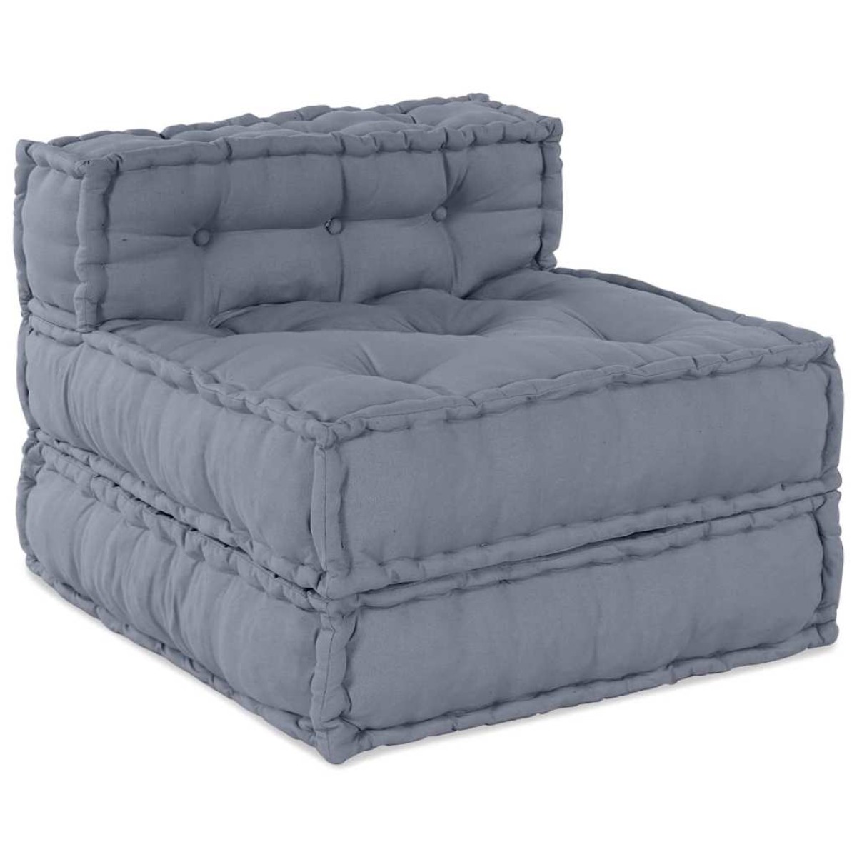 vidaXL Μονάδα Μοντέρνου Καναπέ Ύφασμα Γκρι 210 x 140 x 56 εκ.