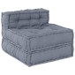 vidaXL Μονάδα Μοντέρνου Καναπέ Ύφασμα Γκρι 210 x 140 x 56 εκ.