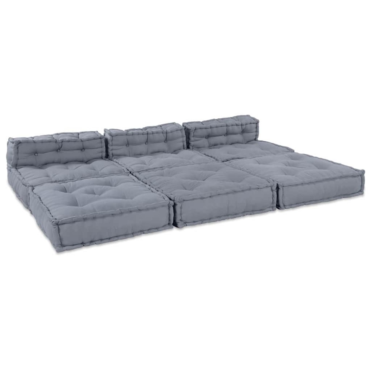 vidaXL Μονάδα Μοντέρνου Καναπέ Ύφασμα Γκρι 210 x 140 x 56 εκ.