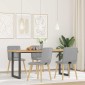 vidaXL Καρέκλες τραπεζαρίας 4 τεμ Cloud Grey Fabric