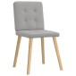 vidaXL Καρέκλες τραπεζαρίας 4 τεμ Cloud Grey Fabric