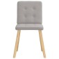 vidaXL Καρέκλες τραπεζαρίας 4 τεμ Cloud Grey Fabric