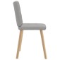 vidaXL Καρέκλες τραπεζαρίας 4 τεμ Cloud Grey Fabric