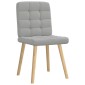 vidaXL Καρέκλες τραπεζαρίας 4 τεμ Cloud Grey Fabric