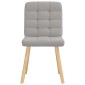 vidaXL Καρέκλες τραπεζαρίας 4 τεμ Cloud Grey Fabric