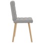 vidaXL Καρέκλες τραπεζαρίας 4 τεμ Cloud Grey Fabric