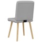 vidaXL Καρέκλες τραπεζαρίας 4 τεμ Cloud Grey Fabric
