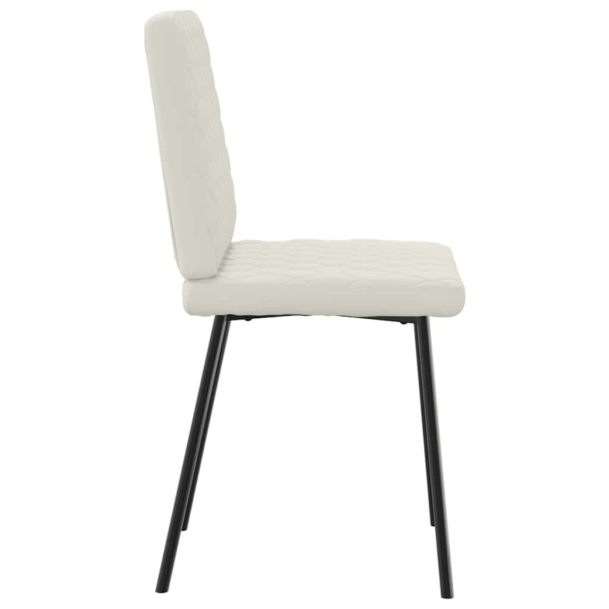 vidaXL Καρέκλες Τραπεζαρίας 4 τεμ. Κρεμ Βελούδινες