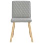 vidaXL Καρέκλες τραπεζαρίας 4 τεμ Cloud Grey Fabric