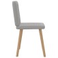 vidaXL Καρέκλες τραπεζαρίας 4 τεμ Cloud Grey Fabric