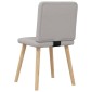 vidaXL Καρέκλες τραπεζαρίας 4 τεμ Cloud Grey Fabric