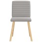 vidaXL Καρέκλες τραπεζαρίας 4 τεμ Cloud Grey Fabric