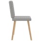 vidaXL Καρέκλες τραπεζαρίας 4 τεμ Cloud Grey Fabric
