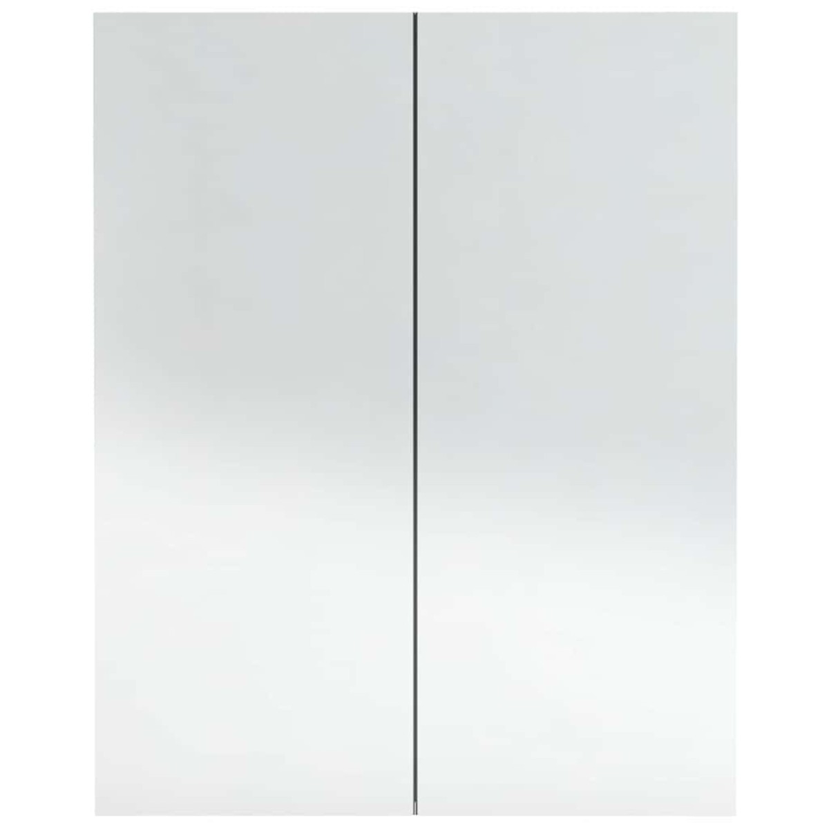 vidaXL Ντουλάπι Μπάνιου με Καθρέφτη Ανθρακί 60 x 15 x 75 εκ. από MDF