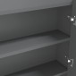 vidaXL Ντουλάπι Μπάνιου με Καθρέφτη 80x15x60 εκ. Γκρι από MDF