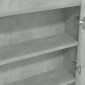 vidaXL Ντουλάπι Μπάνιου με Καθρέφτη 80x15x60 εκ. Γκρι Σκυρ. από MDF