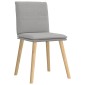 vidaXL Καρέκλες τραπεζαρίας 4 τεμ Cloud Grey Fabric