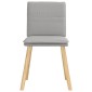 vidaXL Καρέκλες τραπεζαρίας 4 τεμ Cloud Grey Fabric