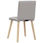 vidaXL Καρέκλες τραπεζαρίας 4 τεμ Cloud Grey Fabric