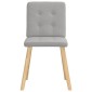 vidaXL Καρέκλες τραπεζαρίας 6 τεμ Cloud Grey Fabric