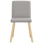 vidaXL Καρέκλες τραπεζαρίας 6 τεμ Cloud Grey Fabric