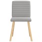 vidaXL Καρέκλες τραπεζαρίας 6 τεμ Cloud Grey Fabric