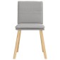 vidaXL Καρέκλες τραπεζαρίας 6 τεμ Cloud Grey Fabric