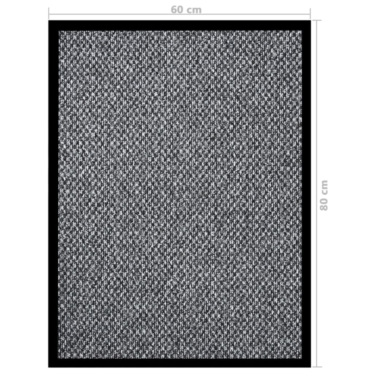 vidaXL Πατάκι Εισόδου Γκρι 60 x 80 εκ.