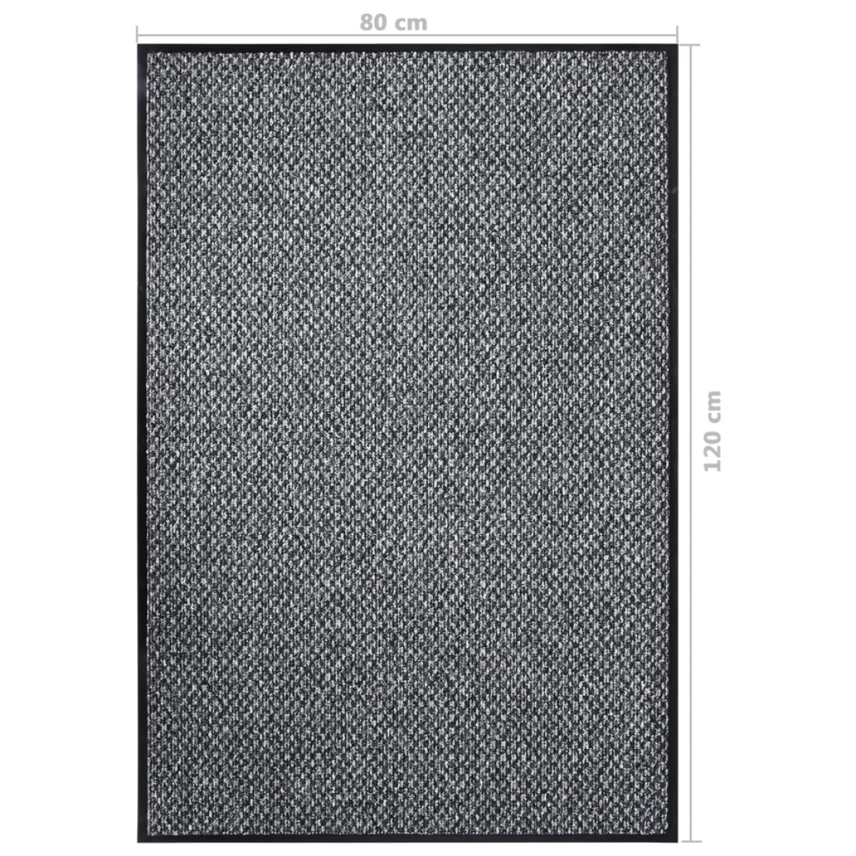vidaXL Πατάκι Εισόδου Γκρι 80 x 120 εκ.