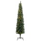 vidaXL Χριστουγεννιάτικο Δέντρο Slim Αρθρωτό με 300 LED 180 εκ.