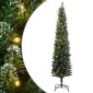 vidaXL Χριστουγεννιάτικο Δέντρο Slim Αρθρωτό με 300 LED 180 εκ.