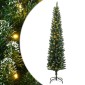 vidaXL Χριστουγεννιάτικο Δέντρο Slim Αρθρωτό με 300 LED 210 εκ.