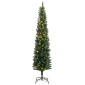 vidaXL Χριστουγεννιάτικο Δέντρο Slim Αρθρωτό με 300 LED 240 εκ.