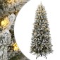 vidaXL Χριστουγεννιάτικο Δέντρο Τεχνητό με 300 LED και Χιόνι 240 εκ.