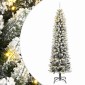 vidaXL Χριστουγεννιάτικο Δέντρο Τεχνητό με 150 LED & Χιόνι 120 εκ.