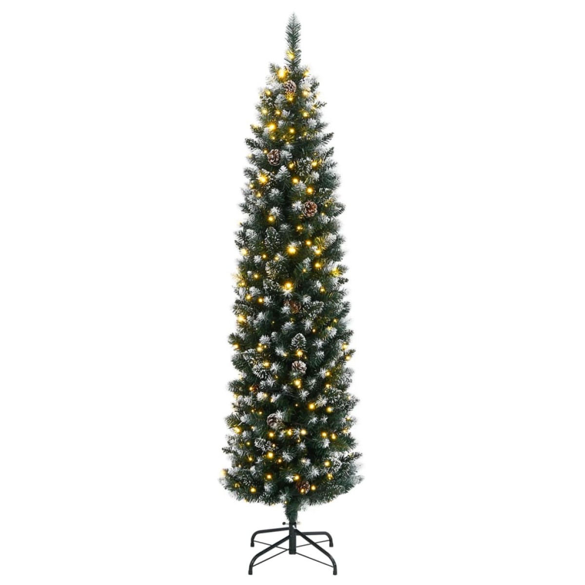 vidaXL Χριστουγεννιάτικο Δέντρο Τεχνητό Slim με 150 LED 150 εκ.
