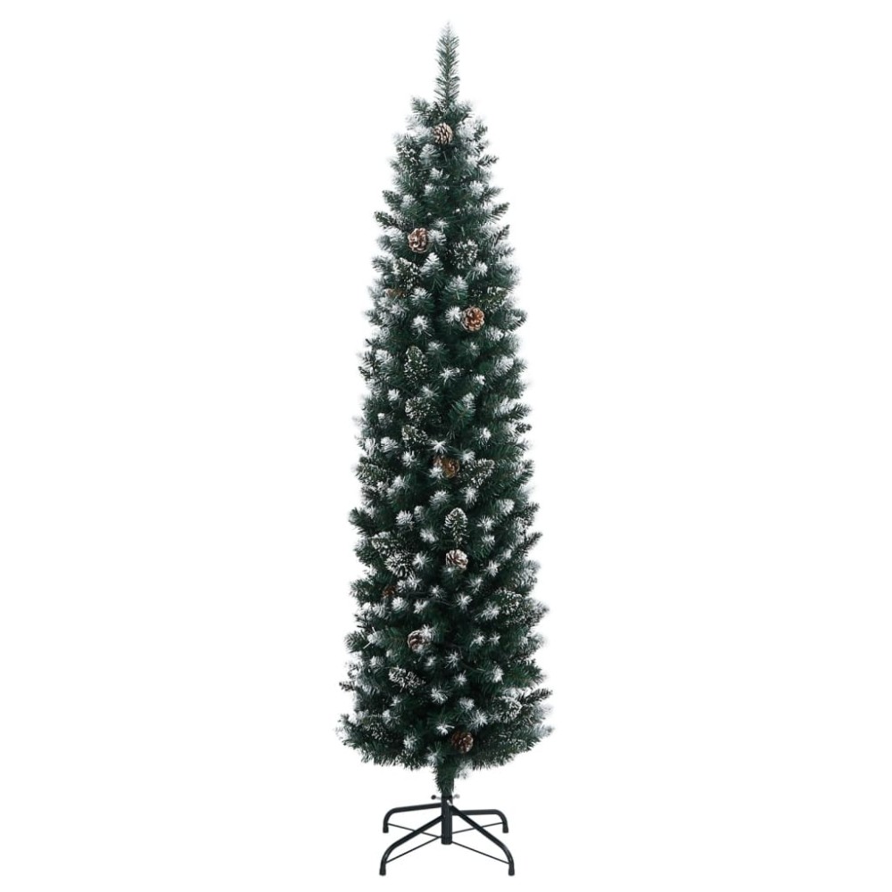 vidaXL Χριστουγεννιάτικο Δέντρο Slim Αρθρωτό με 300 LED 180 εκ.