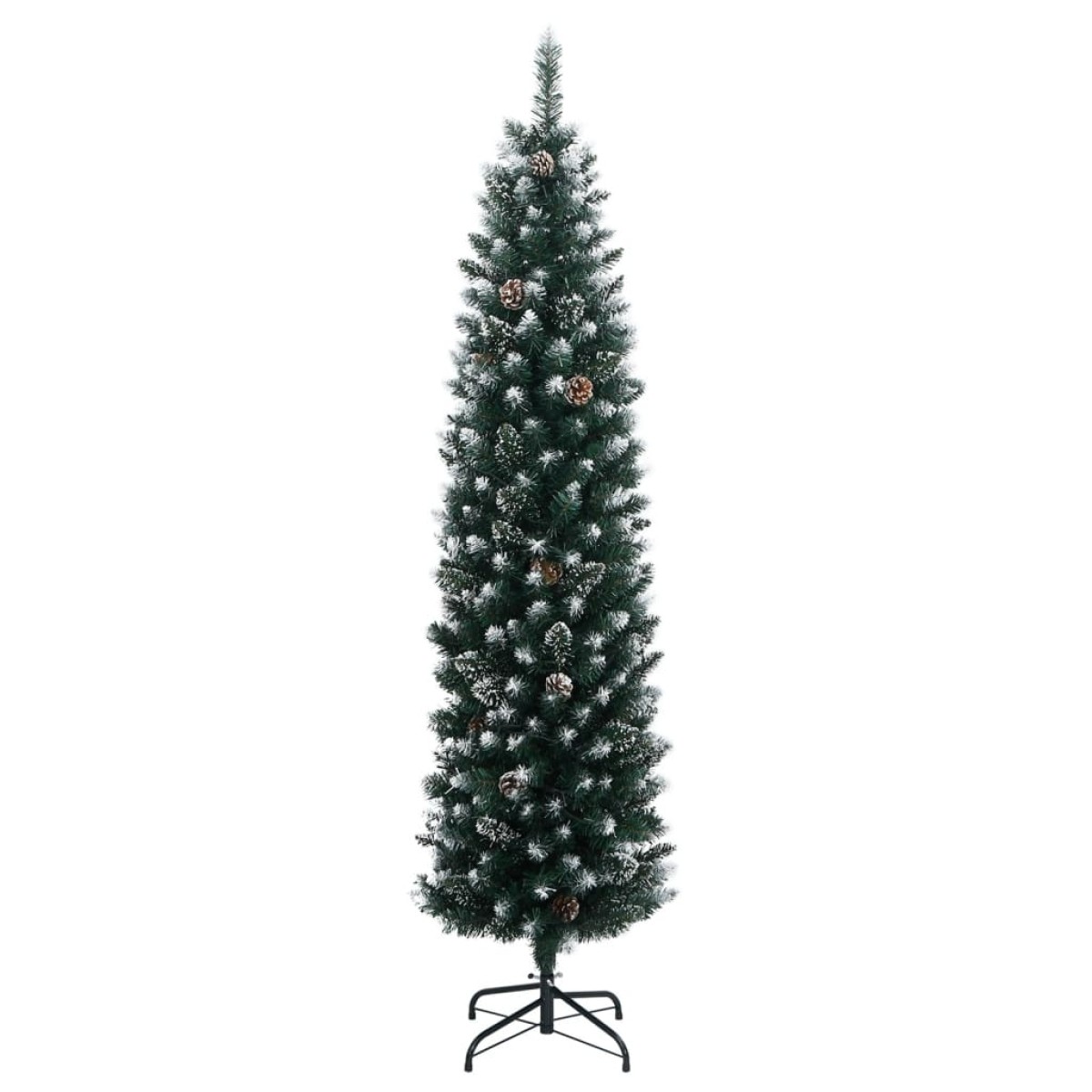 vidaXL Χριστουγεννιάτικο Δέντρο Slim Αρθρωτό με 300 LED 180 εκ.